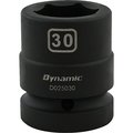 Dynamic Tools 30MM X 1" Drive, 6 Point Standard Length, Impact Socket D025030